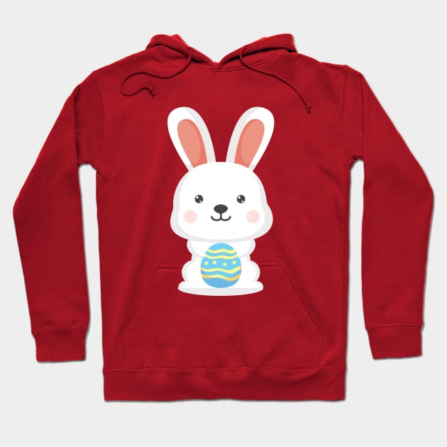 Easter Bunny - Happy Easter Hoodie by vladocar